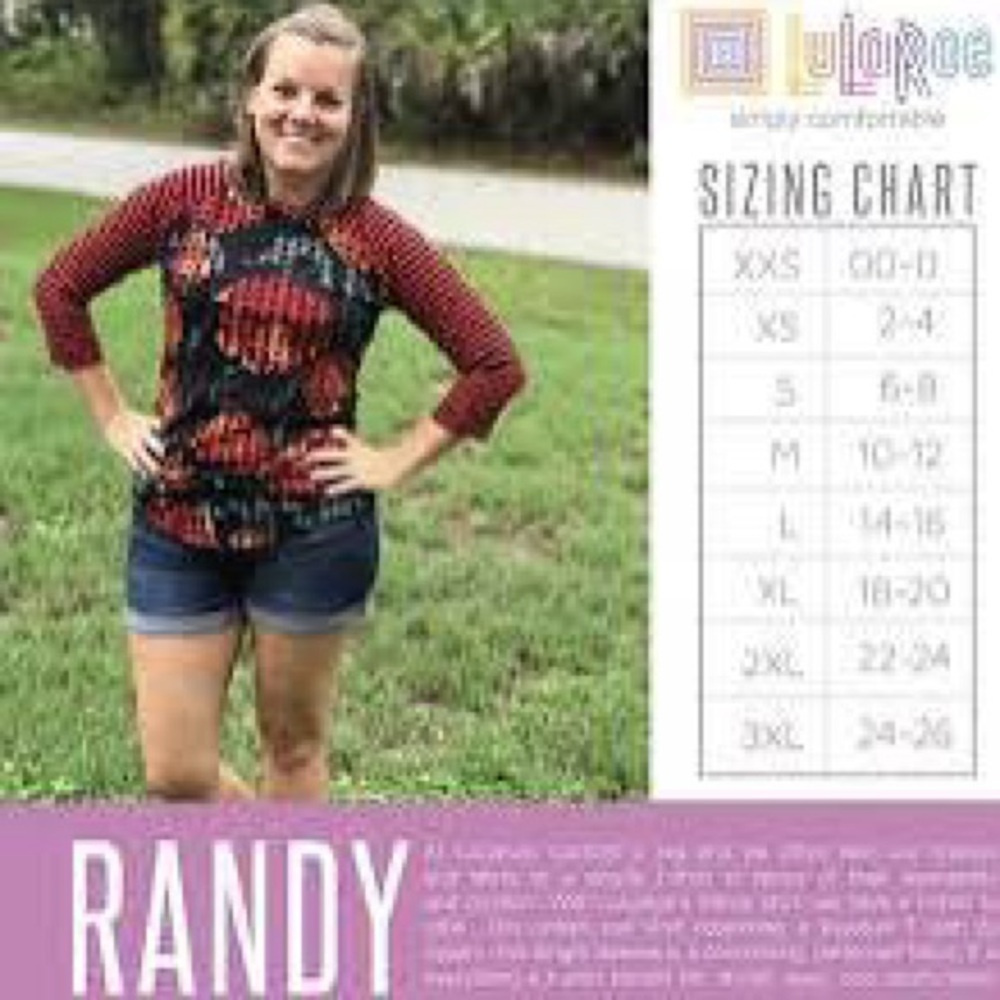 LuLaRoe Randy Top - Picture 2 of 3